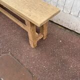 Oak Farmhouse Bench with Brace