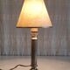 Table lamp in gilded brass and marble - mid 20th century.