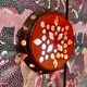 Large ceramic wall light, 1950s design.