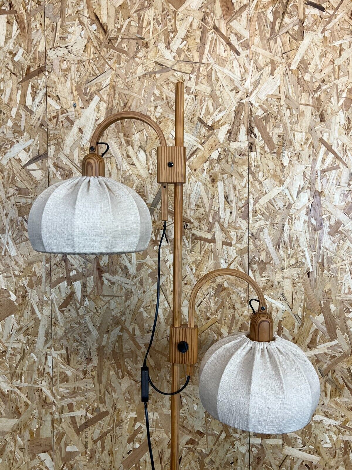 Floor lamp Domus pine Danish design Denmark, 60/70