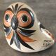 Painted ceramic owl from Mexico signed v.silva