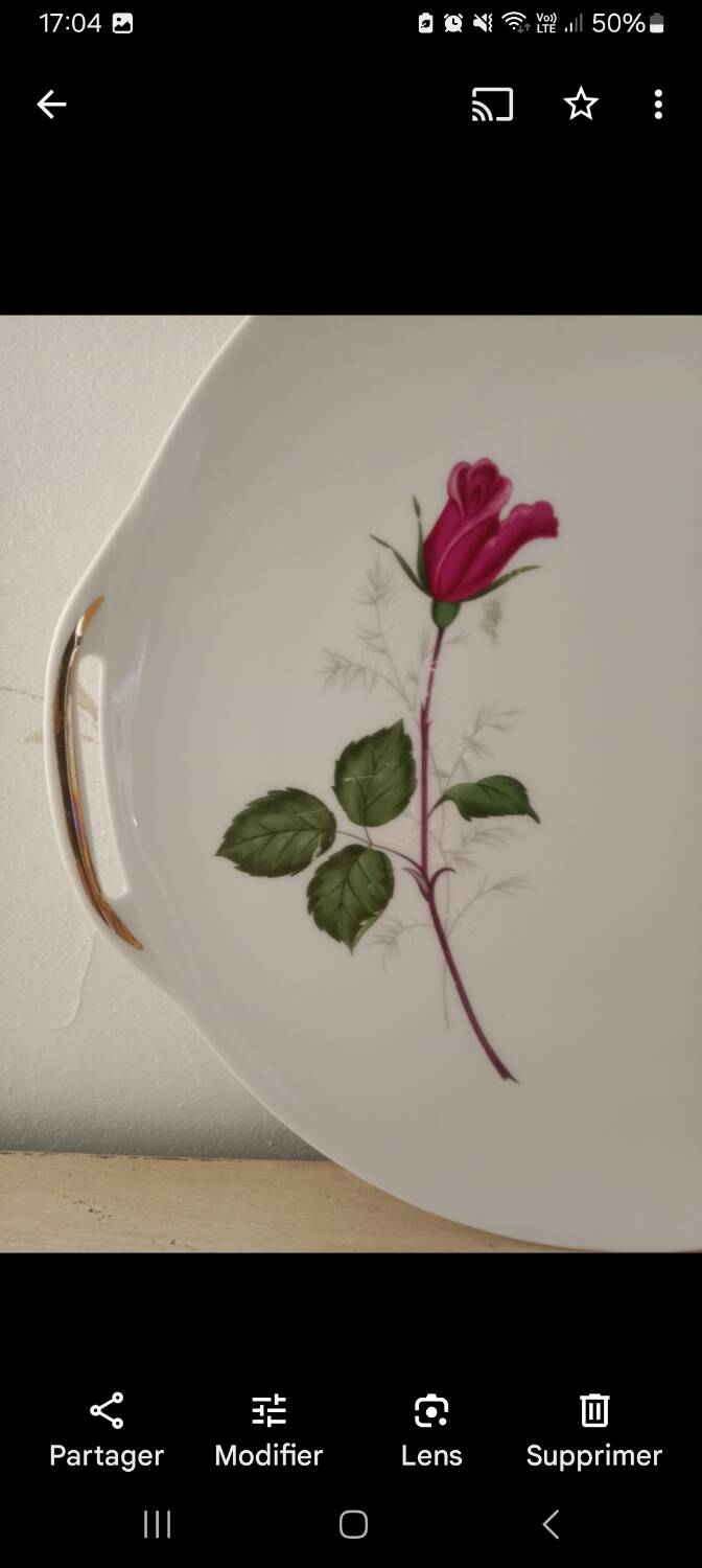 Dessert presentation plate