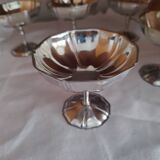 6 coupes à dessert glace en inox