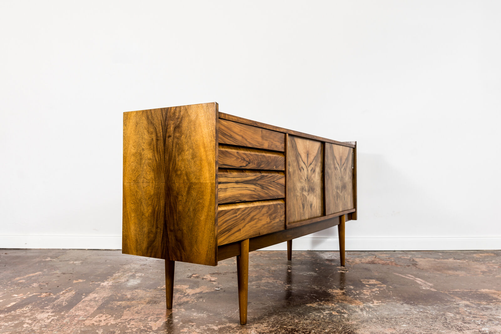 Mid-century modern walnut sideboard 1960's