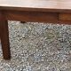 Oak farmhouse coffee table nineteenth century 1 drawer feet bobbins 149cm