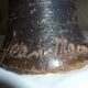 Ceramic candle holder signed Jean Marais authentic Vallauris