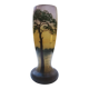 Vase with lake decoration signed Michel
