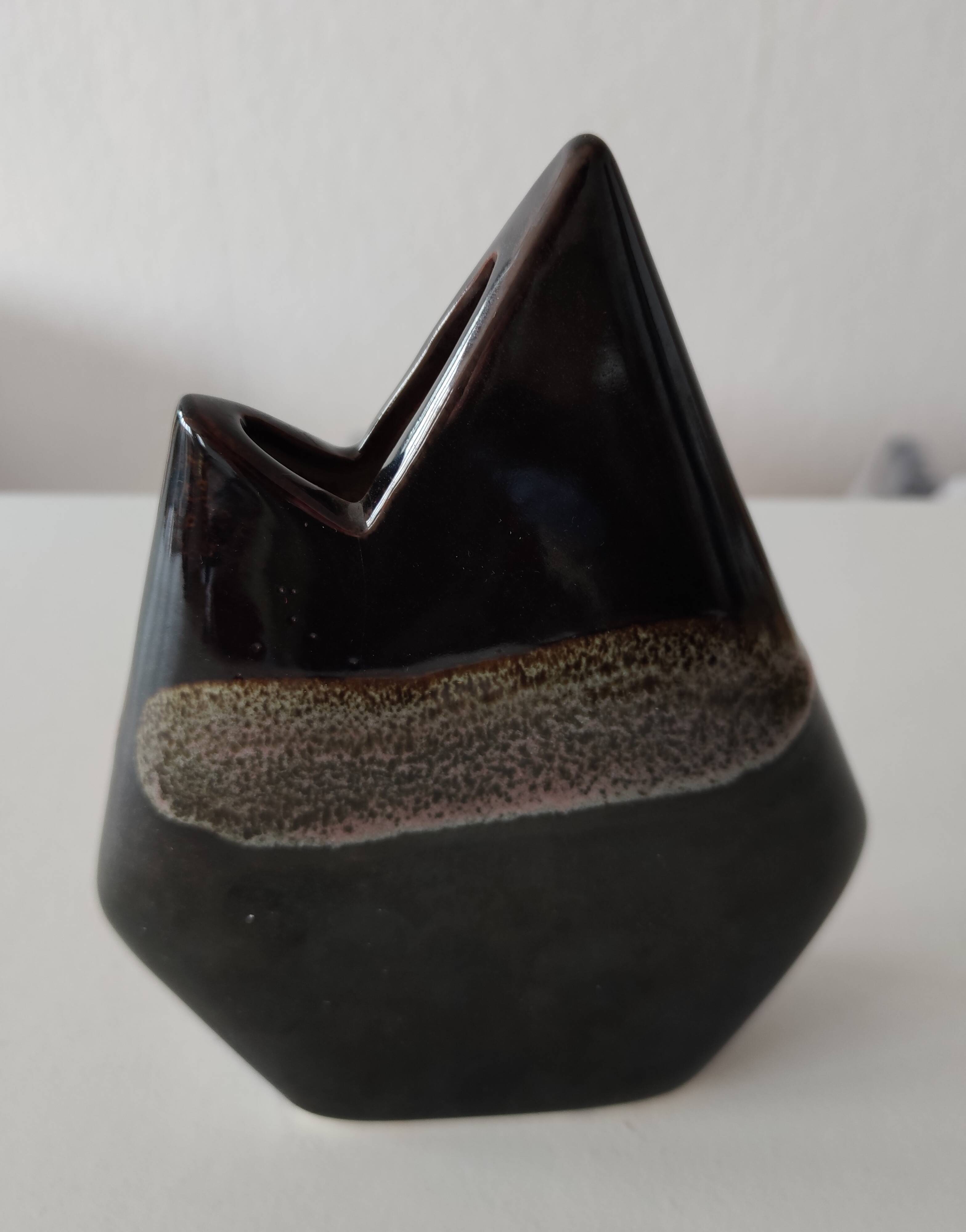 Virebent porcelain Vintage vase 1970 TBE