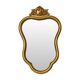 Miroir en bois de style baroque doré français classique 54 cm