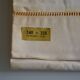 Antique linen sheet with Venetian scalloped edge, 240 x 325 cm, New Old Stock