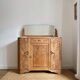 Art Deco oak sideboard with mirror (removable)