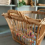 Old rattan basket
