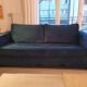 Canapé convertible velours bleu octave camif