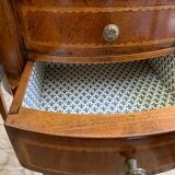 Inlaid bedside tables with drawers