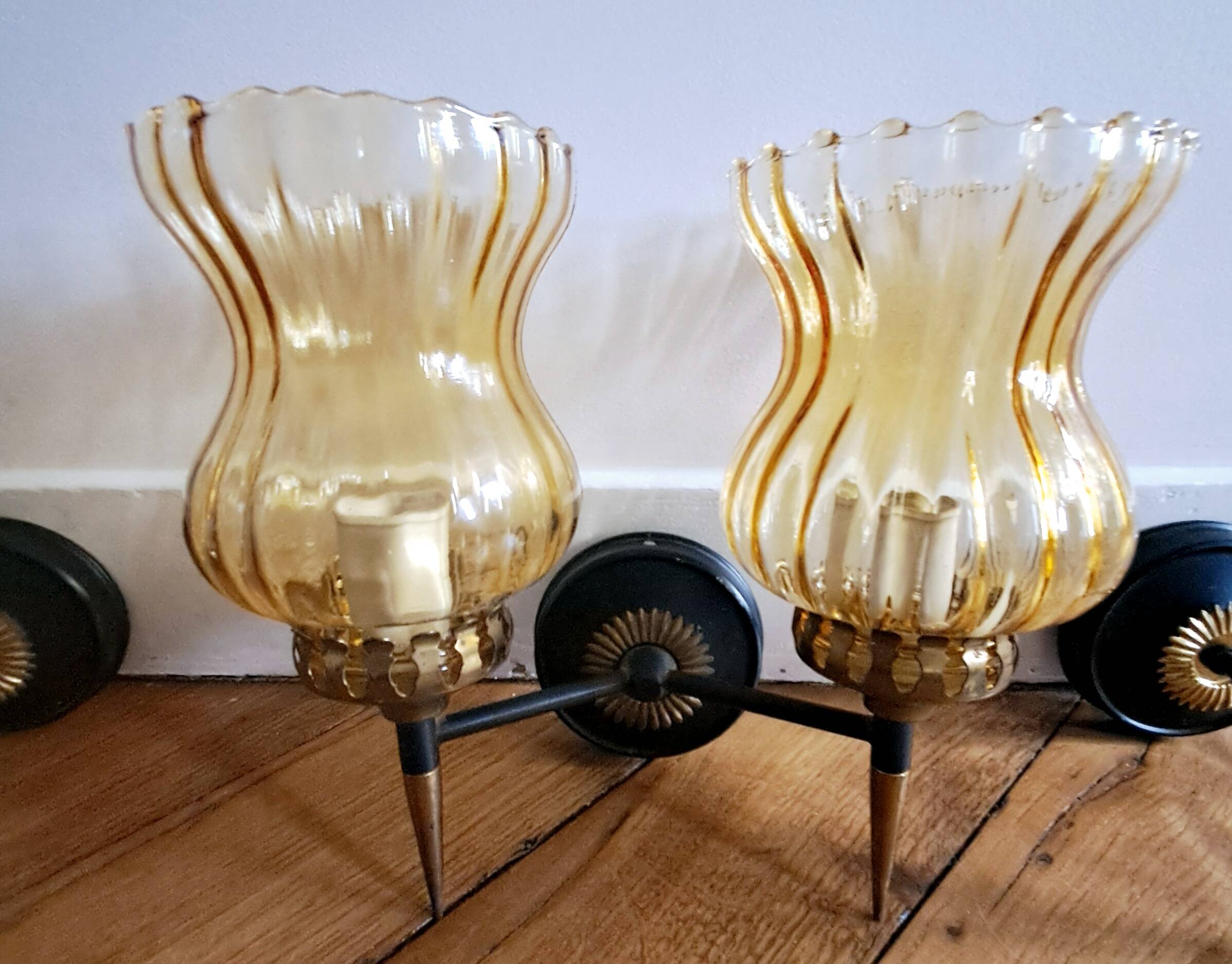 Four wall lights. 1950s