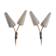 Paire de doubles appliques design organiques 1950