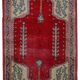 Old turkish konya handmade carpet 69cm x 108cm 1920s, 1c500