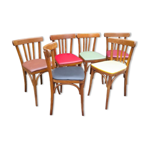 6 chaises bistrot vintage