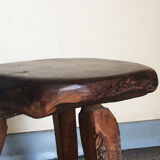 Monoxyle alpine tabouret