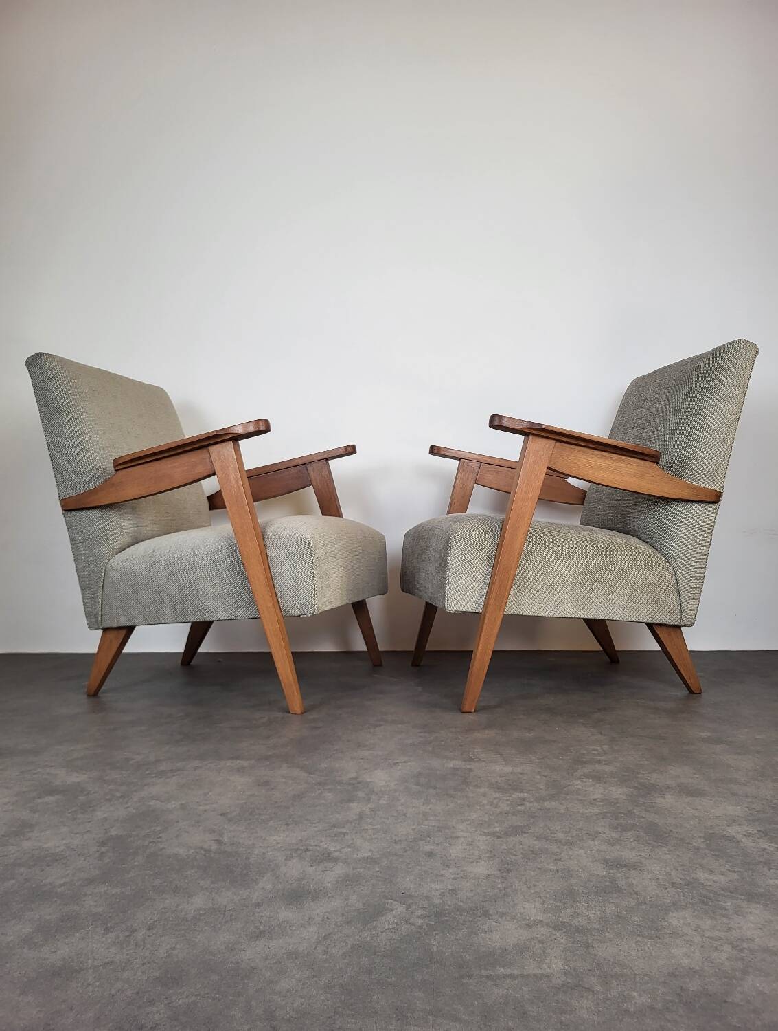2 restored Scandinavian armchairs, 1960