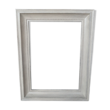 Gray linen patinated rectangular frame