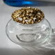 Boite à bijoux verre et laiton