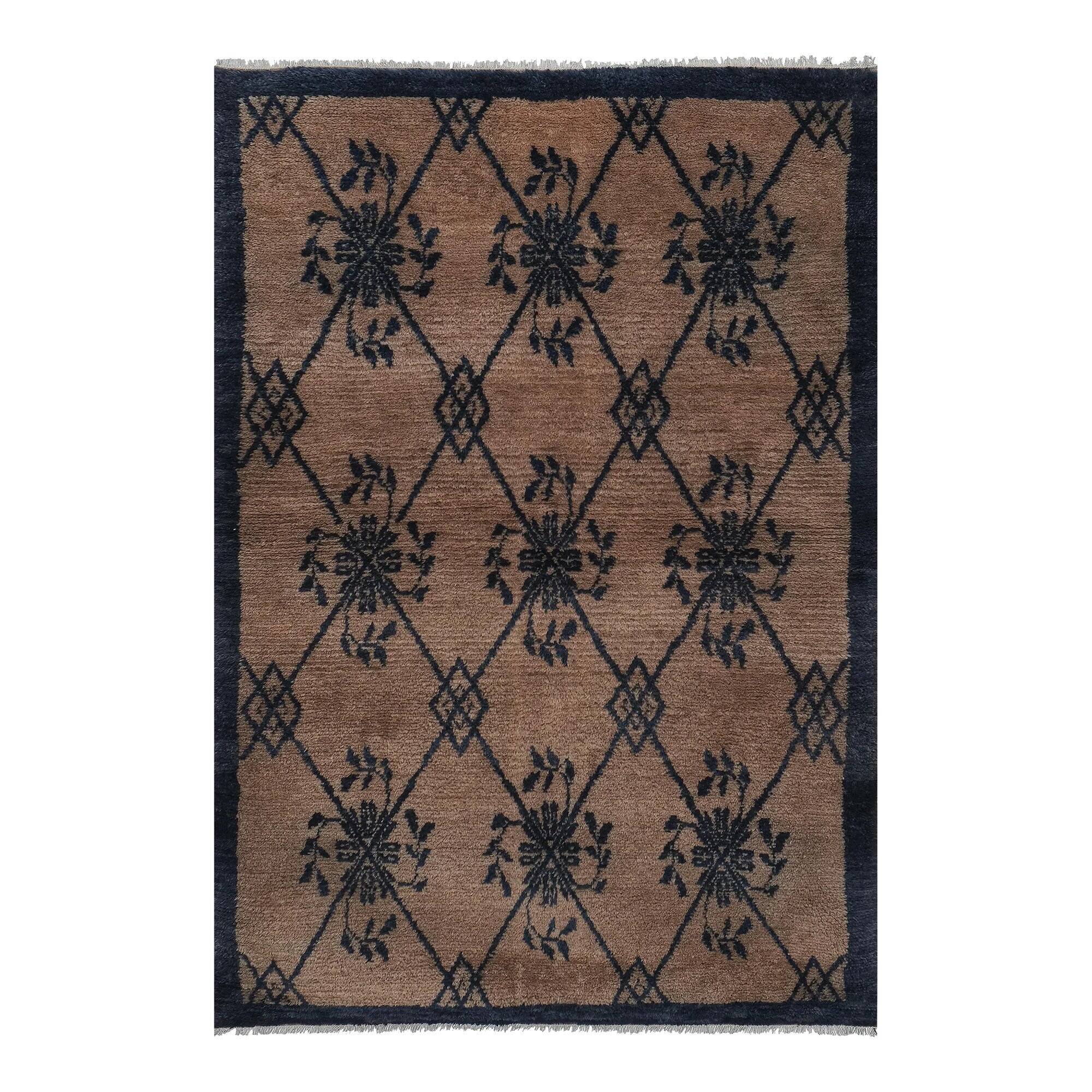 Vintage Turkish handmade rug 114x162 cm