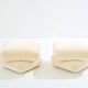 Jacques Charpentier pair of mohair velvet pouffes 1970