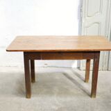 Vintage wooden farmhouse dining table