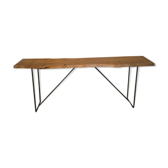 Wood and iron console