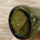 Bouteille ancienne verre verte forme libre