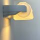 Vintage modernist wall sconce, porcelain and opaline glass, France 1930