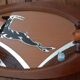 Art Deco service tray in wood and mirror signed Dope, 1930s.