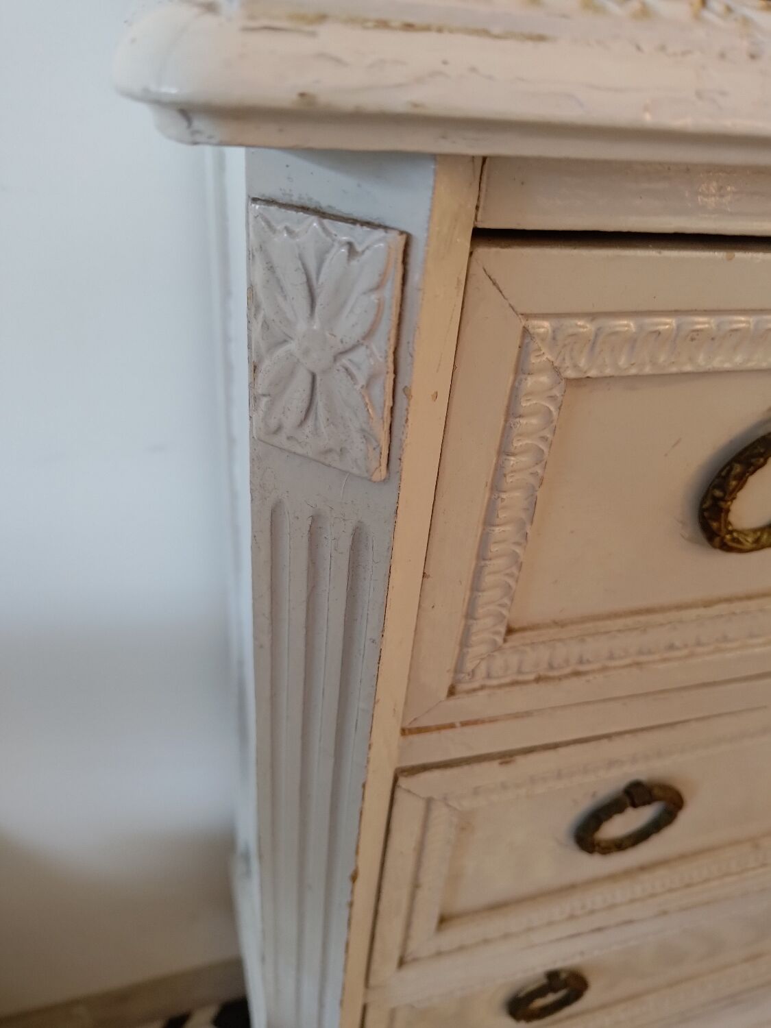 Commode coiffeuse de style Louis xvi