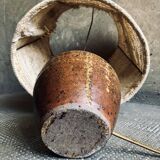 Handmade pyrite stoneware lamp, 1970