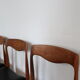 Lot de 8 chaises scandinaves palissandre skaï