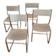 4 sled chairs design 70s, perfect condition