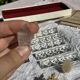 Set of 10 Vintage Cut Crystal Knife Rests // Tableware
