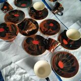 Ceramic coffee service Quimper Quercy