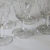 6 stemmed glasses in very good condition