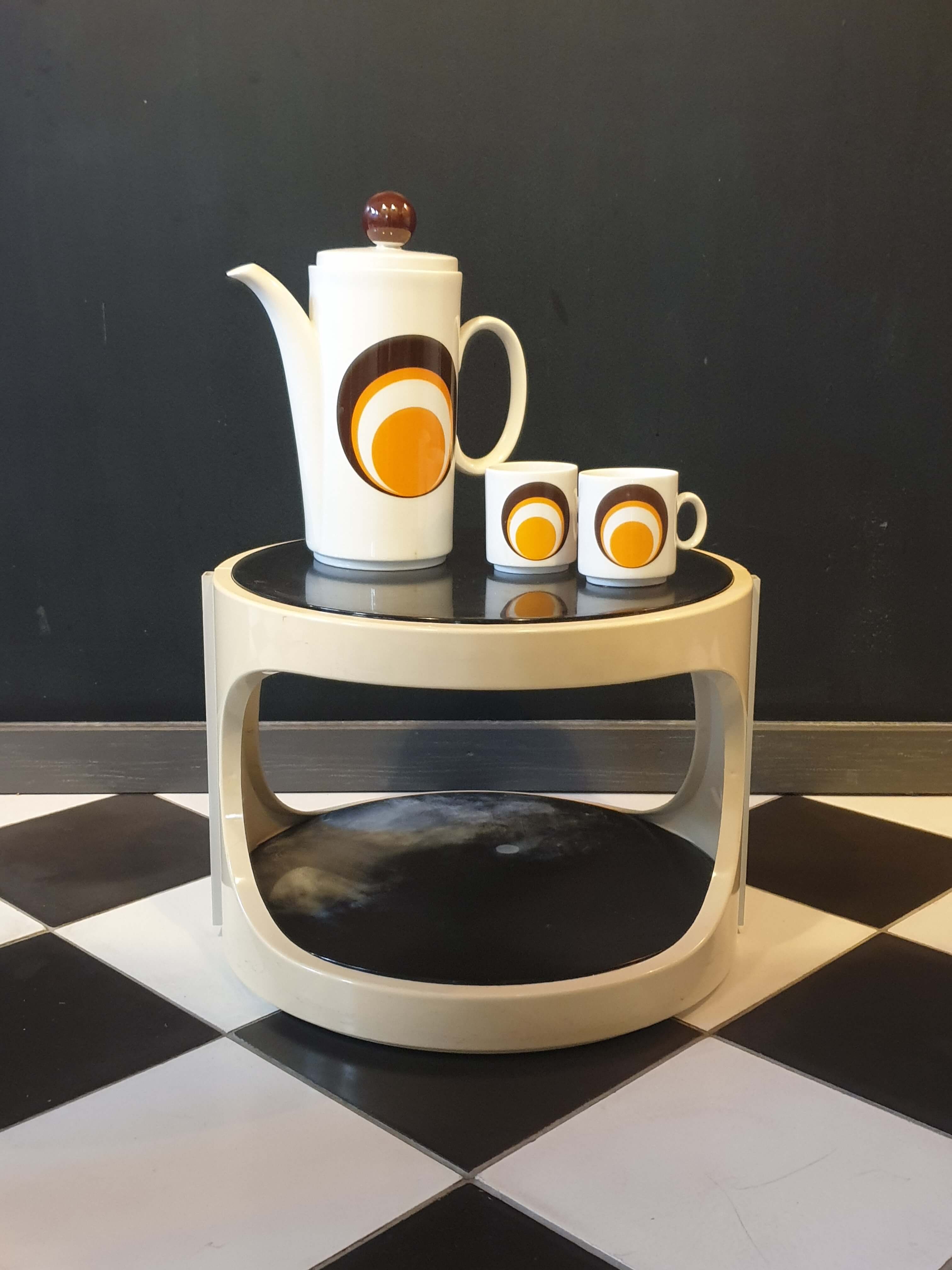 Seventies round coffee table