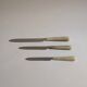 Set of 25 horn and stainless steel knives