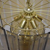 Chandelier vintage pampilles 7 lamps