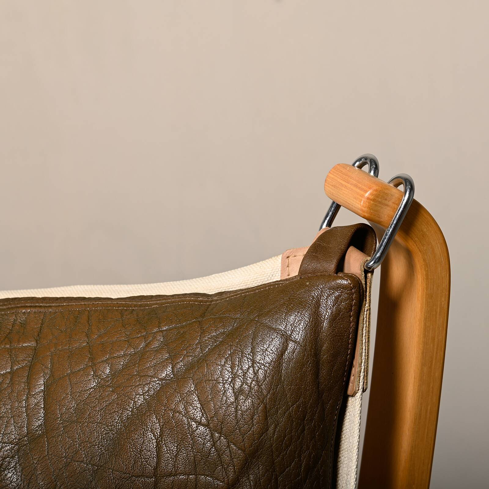 Sigurd Ressell Falcon Chair with Ottoman in brown leather for Vatne Møbler,