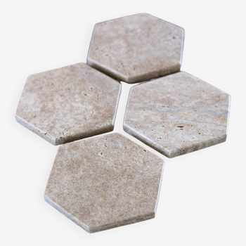 Travertine coaster (set of 4)