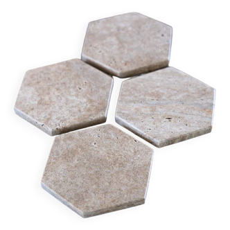 Travertine coaster (set of 4)