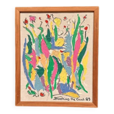 Original Swedish Oil on Canvas – “Brunning the Count ” by Leif Brünning – Dated 1989 – Vintage & Framed