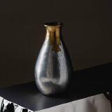 Vase en bronze et fonte d’aluminium, Philippe Jean, 1970s