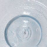 LARGE HOLLOW BUBBLE GLASS BOWL, 1970s