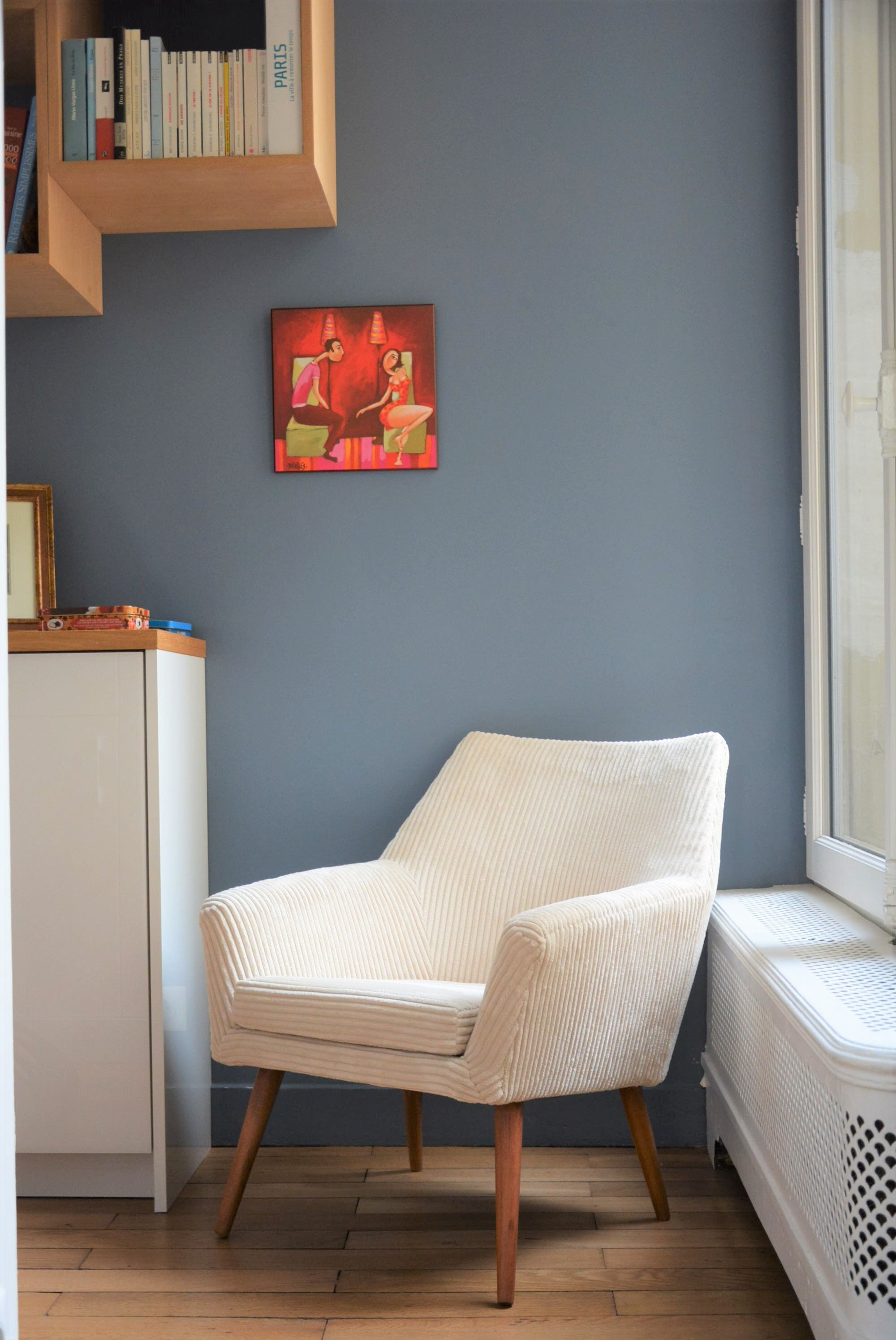 Ivory square shell pitally wood